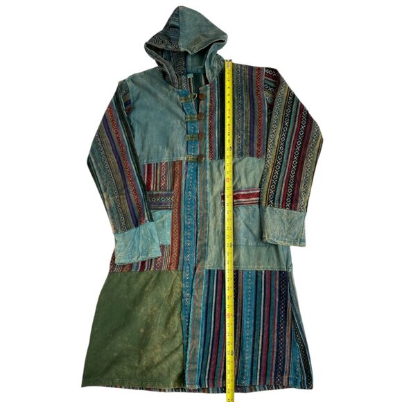 Patchwork hooded duster jacket - NEW - Picture 12 of 12